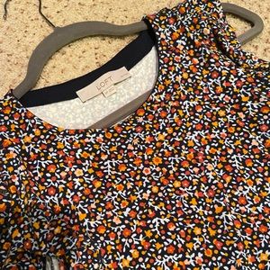 LOFT petites floral print sleeveless dress